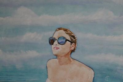  Diana Gouache and Oil on Canvas 12 x 16