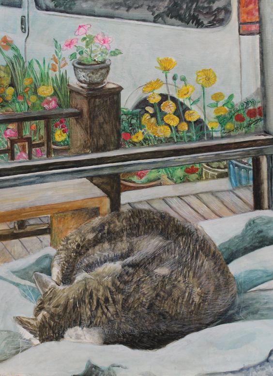  Gwedolyn in the Front Window oil on Canvas 18 x 24” $729.99