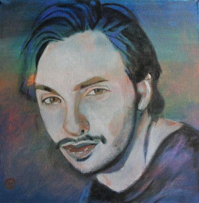Portrait of Miles Carney painted by Toronto Ontario freelance artist Cynthia van Leeuwen
